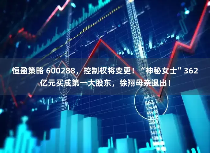 恒盈策略 600288，控制权将变更！“神秘女士”362亿元买成第一大股东，徐翔母亲退出！